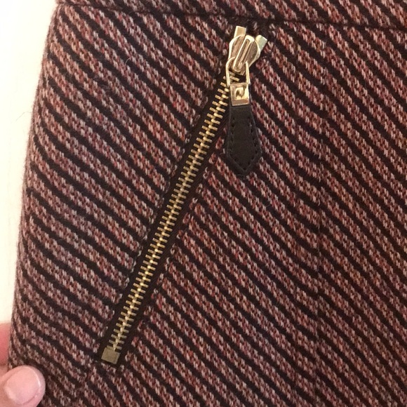 Ann Taylor Sz 0P tweed 60s style mini striped - Picture 4 of 5